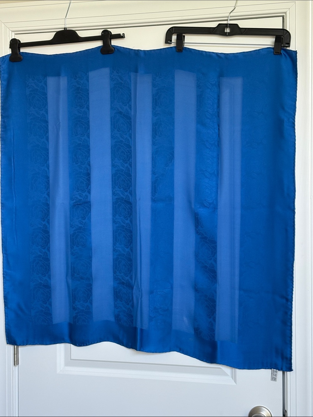 CHANEL Vintage Camelia Silk Scarf